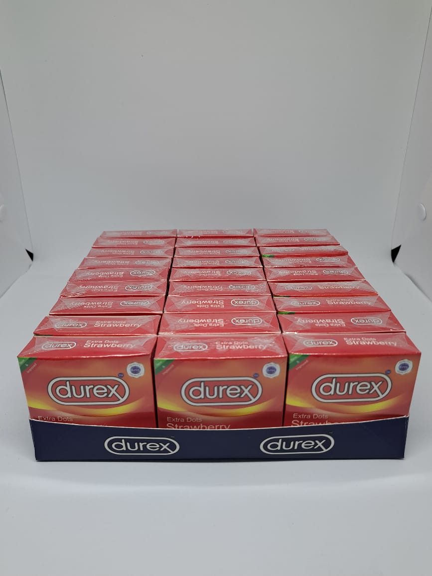 Durex Strawberry & Dotted 27 Pcs Wallet